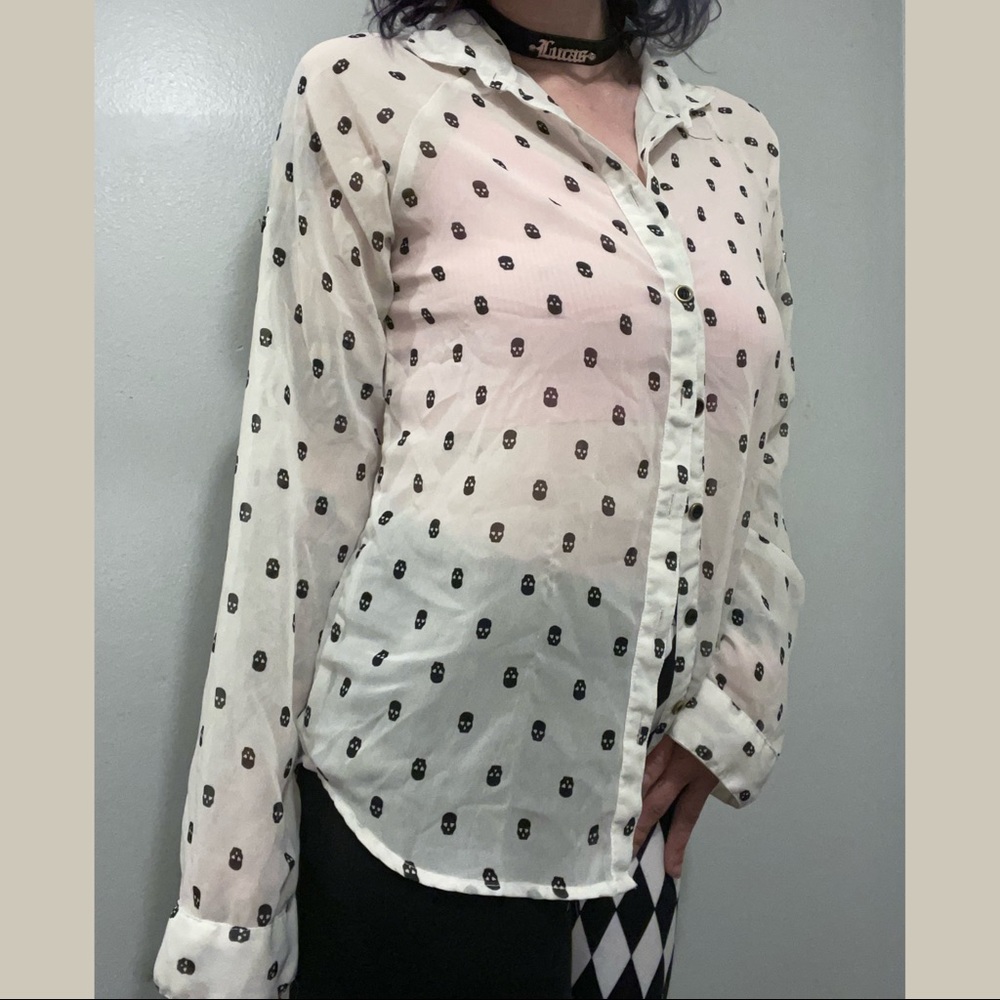 Skull Button Up